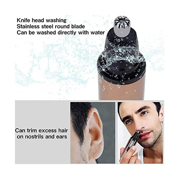 Tondeuse Du Nez Oreilles Électrique - Rasoir à Nez Électrique Homme Femme, Nose Hair Trimmer For Ears Finisher Men Femme, Ton