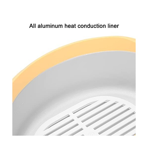 Réchauffeur de cire, machine à cire à main jaune avec déflecteur thermique pour la maison