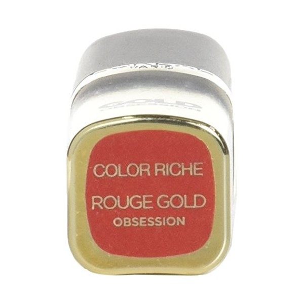 LOréal Paris Make Up Designer Color Riche Gold Obsession Rouge à Lèvres 40 Rouge Gold