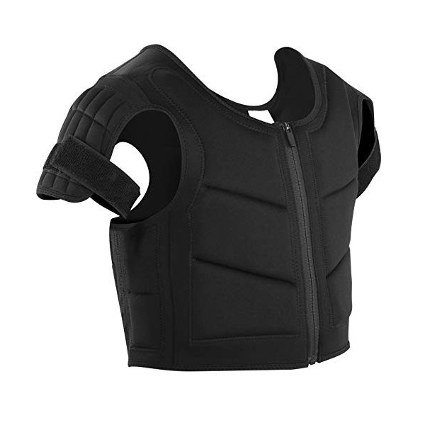 Veste de protection de patinage, pièces de bras creux confortables en néoprène pour le corps intérieur doux pour les sports d