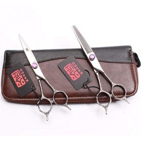 6,0 Pouces Professionnel Ciseaux de Coiffure Set Haut de Gamme Double personnalité Queue Coiffure texturation Dilution Ciseau