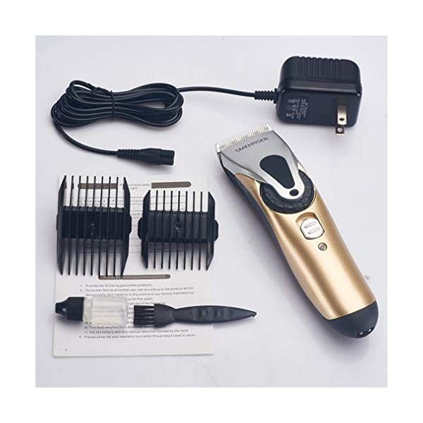 Clippers Rechargeable Barbe Cheveux Nez Oreille Rasoir pour Homme Silencieux Tondeuse Rechargeable sans Fil Cheveux Cheveux B