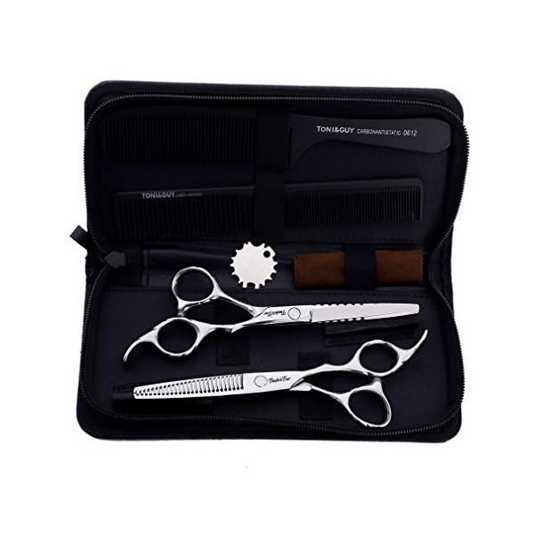 Professionnel 6 Pouces Ciseaux De Barbier Set Haut De Gamme Coiffeur Amincissement Ciseaux De Coiffure Ciseaux De Salon De Co