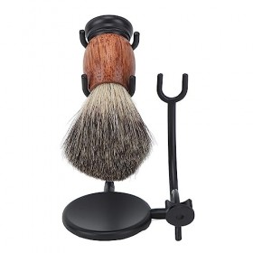 Chiffon daffûtage de Savon à Barbe, Support de Rasage de Barbe Sain et Robuste, Bol de Savon Stable pour Salon