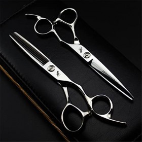 KOAIEZ 5,5/6,0/6,5 Pouces Salon Casse De Coupe De Cheveux Coupes Coupes De Coupe, Kit De Cisaillement De Coiffure De Coiffure