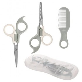 Hudhowks 2 Pcs Ensemble Ciseaux à Cheveux - Ciseaux à effiler Les Dents Ciseaux à Tailler | Ciseaux Coupe Cheveux sécurité po