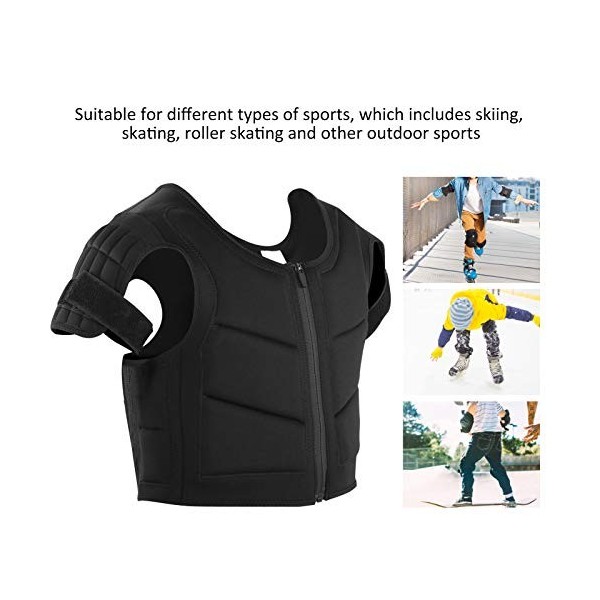 Veste de protection de patinage, protection épaisse des pièces de bras creux de séparation de position de verrouillage pour l