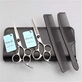 Ciseaux de Coiffure Professionnel Hairstylist Set 5.5/6.0 Pouces Ciseaux de Coiffure Ciseaux Dilution Haut de Gamme 440C Salo