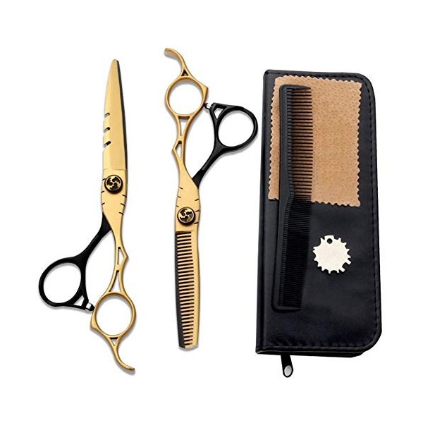 Ciseaux de coiffure professionnel Ciseaux cheveux Dilution Set coupe de cheveux Ciseaux Barber Ciseaux 440C for salon de coif