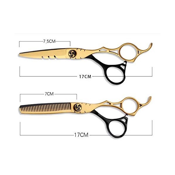 Ciseaux de coiffure professionnel Ciseaux cheveux Dilution Set coupe de cheveux Ciseaux Barber Ciseaux 440C for salon de coif