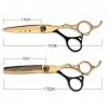 Ciseaux de coiffure professionnel Ciseaux cheveux Dilution Set coupe de cheveux Ciseaux Barber Ciseaux 440C for salon de coif