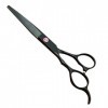 LIZA Professional Barber Scissor Sc Ciseaux Pour Cheveux/Coiffure Ciseaux Pour Main Gauche, 5.5 Pouces Noir 