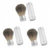 FRCOLOR Lot de 3 blaireaux de rasage pour homme - Blaireau teinté - Blaireau de rasage pour homme - Blaireau de rasage pour h