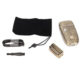 Tondeuse à Cheveux Professionnelle pour Toilettage de Barbe, Double Coupe Flottante Sculptée en Métal à Motifs de Toilettage,