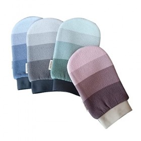 SQLCF Gant de Toilette exfoliant pour Le Corps 4pack Gants exfoliants Corps Deep Exfoliant Gants De Body Grotte Peau Dead Ski