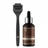 The Man Company Beard Booster Duo, Derma Roller + Caffeine Beard Growth Serum, Activates Hair Follicles, Accelerates Beard Gr