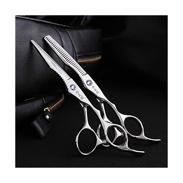 LUCHONG 6 Pouces Coiffure Professionnels Ciseaux Set De Haute Qualité en Acier Solide Et Durable Partielle Recadrage pour Fac