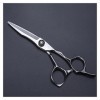 Ciseaux pour coupe de cheveux Ciseaux de barbier argentés de 6 pouces, ciseaux de barbier, spéciaux pour les salons de coiffu