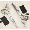 KOAIEZ Ensemble De Ciseaux De Coiffeur À Main Gauche en Acier Inoxydable De 6,0 Pouces, Kit Doutils De Coiffeur Multifonctio