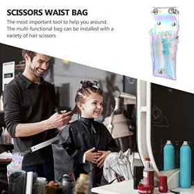 FRCOLOR 2 Pièces Sac à Ciseaux Coloré Sac Banane Barbier Trousse De Coiffure à Ciseaux Avec Ceinture Sac De Rangement Pour Ci