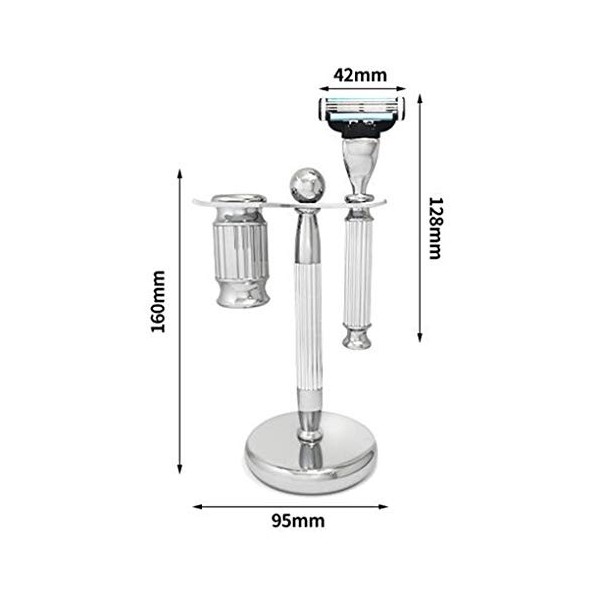 LBFXQ Rasoir pour Hommes Réutilisables Sécurité Rasoir Manuel avec Blaireau Et Rasage Stand, De Haute Qualité Sharp Et Durabl