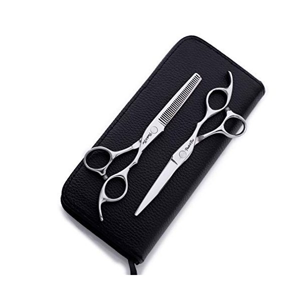 6 Pouces Ciseaux Coiffeur Professionnel, Cisaillement Plat Et des Dents De Cisaillement Cheveux Set Cut, Salon De Coiffure en