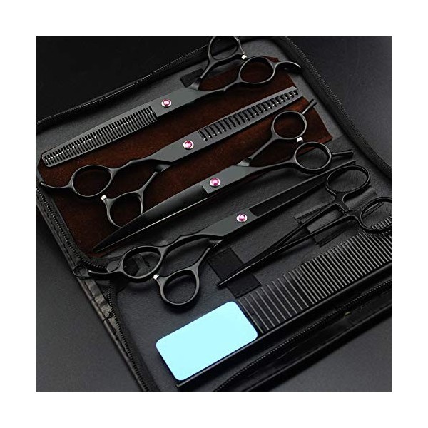 7 Pouces En Acier Inoxydable 440c Japonais Haut De Gamme Coiffeur Ciseaux De Coiffure Professionnels Coiffeur Outils Spéciaux