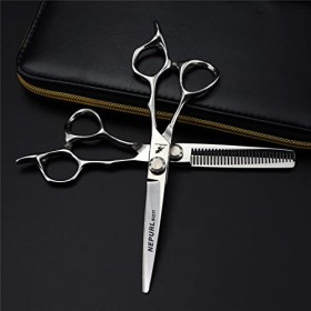 leybold Ensemble De Ciseaux De Coiffure Professionnels, Kit De Coupe De 5 Ciseaux De 6 Pouces, 5 Ciseaux De Cheveux De Salon 