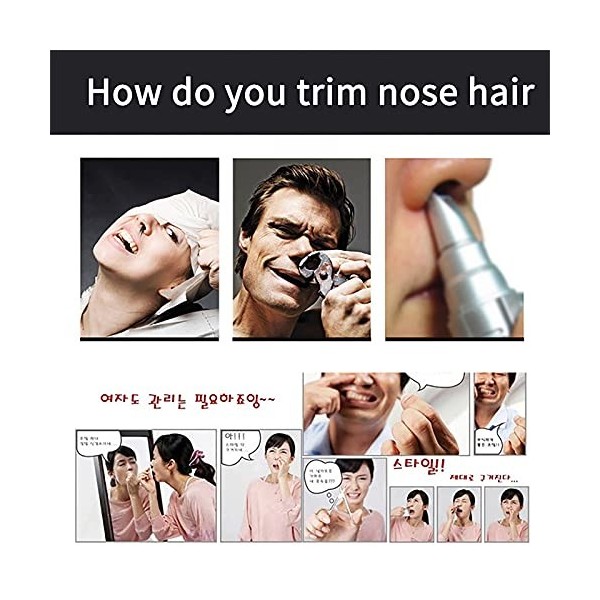 Nose Hair Trimmer For Men And Ears Finisher Men - Epilateur Nez Oreille Sourcils Homme électrique Femme Nez Pour, Rasoir à Ne