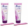 Nair - Crème Dépilatoire - Aisselles & Bikini - Formule Hydratante - Tube 100 ml et spatule - Lot de 2