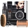 Kit de Soin Barbe Homme Kit Barbe Homme Complet de Soin Barbe Homme Barbe Contenir Shampoing Barbe, Huile Barbe,Crèmes de Bar