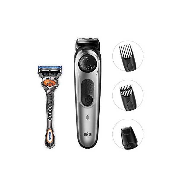 Braun Base BT5060 Tondeuse à Barbe Noir, Argent