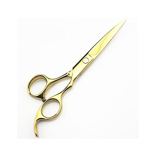 Ciseaux dorés de 5,5/6", tondeuses à cheveux amincissantes, ciseaux de coupe de cheveux, ciseaux de coiffure couleur : ensem