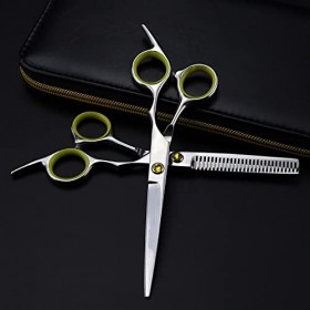 Ciseaux De Coupe De Cheveux, 6 Pouces Professionnel Japon 440c Acier Jaune Gem Ciseaux De Cheveux Coupe Outils De Coiffeur Co