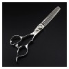 Ciseaux pour Coupe de Cheveux 6 Pouces 440c Ciseaux de Coiffure Professionnels, Ciseaux Amincissants, Outils de Coupe de Chev