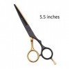 BECCYYLY Hair Scissors 5.5 inches Golden Hairdressing Scissors Hair Professional Thinning Shears Hair Cutting Scissors |Hair 