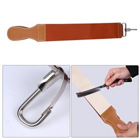 FRCOLOR 3 Pièces Ceinture Daffûtage De Tissu De Couteau Strop De Rasage De Rasoir Sangle Daffûtage En Cuir Rasoir De Barbie