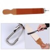 FRCOLOR 3 Pièces Ceinture Daffûtage De Tissu De Couteau Strop De Rasage De Rasoir Sangle Daffûtage En Cuir Rasoir De Barbie
