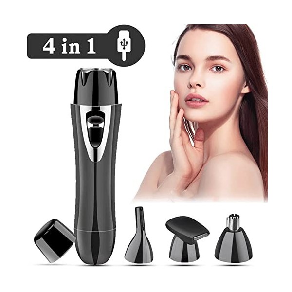 Tondeuse Nez Oreilles Epilateur - Nose Hair Trimmer For Ears Finisher Men Femme, Tondeuse à Barbe Nez Sourcils, Tondeuse Du N