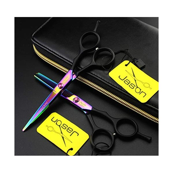5,5 Pouces Haircut Set Ciseaux De Coupe De Cheveux Professionnel, Ciseaux Kit, Salon De Coiffure Dilution/Texture Cisailles p