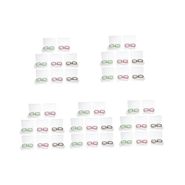 DOITOOL 40 Pièces Kit De Pince À Épiler Kit De Voyage Support Transparent Insertion Outil De Retrait Boîte Portable Pince À É