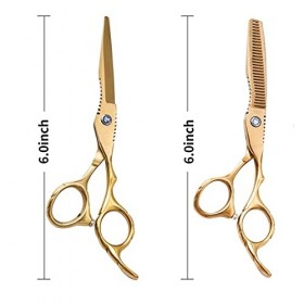 TOMYEUS Cheveux Ciseaux Ciseaux de Coupe de 6 Pouces Ciseaux Ciseaux Ciseaux Kit Salon Barber Commode Équipement Barber Coiff