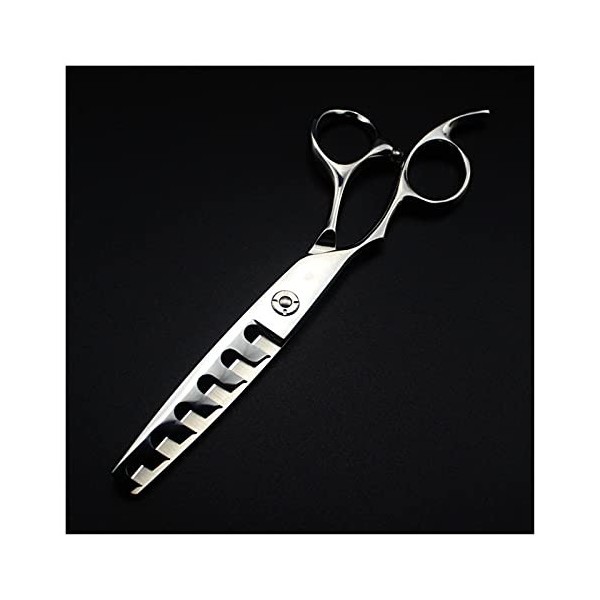 NC Ciseaux de Coiffure 6 Pouces 6 Dents Ciseaux de Coiffure pour gaucher, Cheveux clairsemés, Ciseaux Outils de barbier