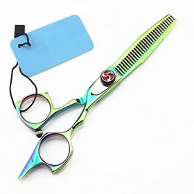 Ciseaux de coupe de cheveux, 5,5 pouces, ciseaux professionnels 440c pour salon de maquillage, ciseaux amincissants, ciseaux ...