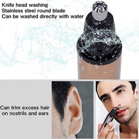Nose Hair Trimmer For Ears Finisher Men Femme - Rasoir à Nez Électrique Homme Femme, Tondeuse Nez Oreilles Epilateur, Tondeus