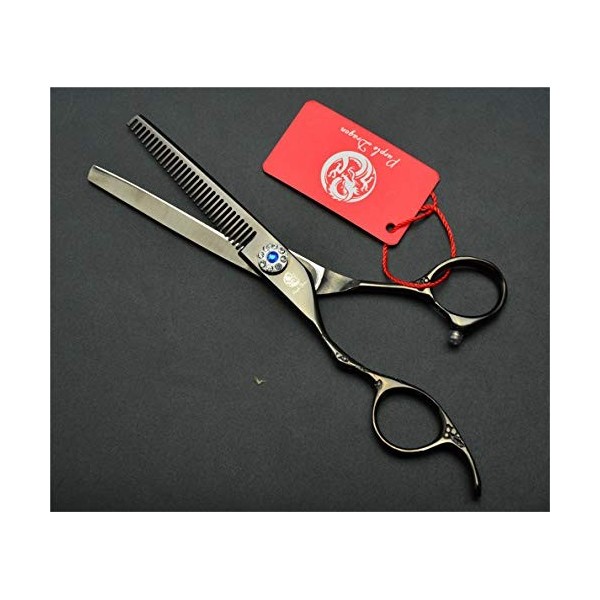 LBYB 6,0/5,5 Pouces Barber Gauchère Ciseaux Set, Lumière Et Sharp Cheveux Professionnel Ciseaux Et Ciseaux Cheveux Clairsemés