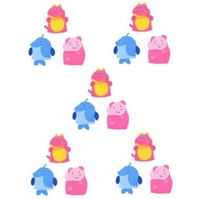 Beaupretty 15 Pièces Serviette De Bain Animal Accessoires De Bain Pour Le Bain Accessoires Filles Gant Gants De Douche Gant E