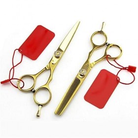 Ciseaux de coupe de cheveux, ciseaux à cheveux professionnels en titane 5.5, ciseaux de coupe amincissants, ciseaux de coiffu