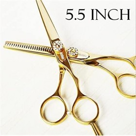 Ciseaux de coupe de cheveux, ciseaux à cheveux professionnels en titane 5.5, ciseaux de coupe amincissants, ciseaux de coiffu...