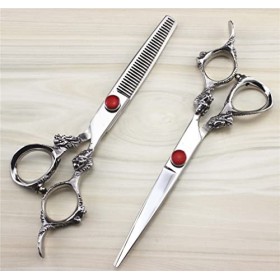 KOAIEZ Kit De Ciseaux De Coupe De Cheveux Professionnels De 6,0 Pouces, Ensemble De Cisailles De Coiffure Multifonctionnelles